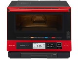 日立 過熱水蒸気オーブンレンジ ヘルシーシェフ MRO-NV100 パールレッド 電子レンジ：日立の家電品