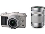 OLYMPUS PEN mini E-PM2 �_�u���Y�[���L�b�g [�V���o�[] ���i�摜