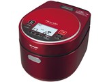 DF95美品✨ シャープ ヘルシオ 炊飯器 レッド 直まぜ炊き 匠の米粒 シャープ、米粒を20％大きくふっくら炊き上げる「ヘルシオ炊飯器