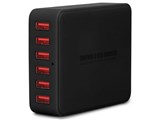 TUNEMAX 6USB CHARGER TUN-IP-200086 [�u���b�N] ���i�摜