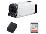 iVIS HF R72 + �\���o�b�e���[BP-718 + SD�J�[�h64GB ���i.com����Z�b�g [�z���C�g]