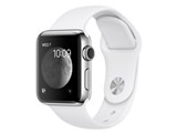 Apple Watch Series 2 38mm MNTC2J/A [�X�e�����X�X�`�[���P�[�X/�z���C�g�X�|�[�c�o���h] ���i�摜