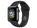 Apple Watch Series 2 38mm MP4D2J/A [�X�y�[�X�u���b�N�X�e�����X�X�`�[���P�[�X/�u���b�N�X�|�[�c�o���h] ���i�摜