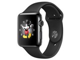 Apple Watch Series 2 42mm MP4E2J/A [�X�y�[�X�u���b�N�X�e�����X�X�`�[���P�[�X/�u���b�N�X�|�[�c�o���h] ���i�摜