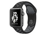 Apple Watch Nike+ 38mm MP002J/A [�u���b�N/�N�[���O���[Nike�X�|�[�c�o���h] ���i�摜