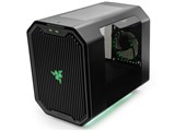 Razer　pcケース　mini itx Antek、Razerグリーンのイルミが光るMini-ITX対応キューブPCケース