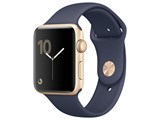Apple Watch Series 1 42mm MQ122J/A [�S�[���h�A���~�j�E���P�[�X/�~�b�h�i�C�g�u���[�X�|�[�c�o���h] ���i�摜