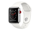 Apple Watch Series 3 GPS+Cellular���f�� 38mm MQLV2J/A [�X�e�����X�X�`�[���P�[�X/�\�t�g�z���C�g�X�|�[�c�o���h] ���i�摜