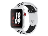 Apple Watch Nike+ Series 3 GPS+Cellular���f�� 42mm MQME2J/A [�s���A�v���`�i/�u���b�NNike�X�|�[�c�o���h] ���i�摜