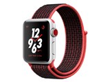 Apple Watch Nike+ Series 3 GPS+Cellular���f�� 38mm MQM92J/A [�u���C�g�N�����]��/�u���b�NNike�X�|�[�c���[�v] ���i�摜