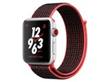 Apple Watch Nike+ Series 3 GPS+Cellular���f�� 42mm MQMG2J/A [�u���C�g�N�����]��/�u���b�NNike�X�|�[�c���[�v] ���i�摜