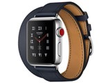 Apple Watch Hermes Series 3 GPS+Cellular���f�� 38mm �h�D�u���g�D�[�� MQMM2J/A [���H�[�E�X�E�B�t�g(�C���f�B�S)���U�[�X�g���b�v] ���i�摜