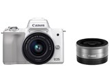 価格.com - CANON EOS Kiss M ダブルレンズキット [ホワイト] 純正 ...