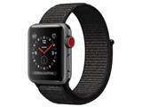 Apple Watch Series 3 GPS+Cellular���f�� 38mm MRQG2J/A [�u���b�N�X�|�[�c���[�v] ���i�摜