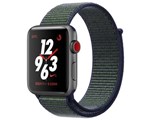 Apple Watch Nike+ Series 3 GPS+Cellular���f�� 42mm MQMK2J/A [�~�b�h�i�C�g�t�H�ONike�X�|�[�c���[�v] ���i�摜