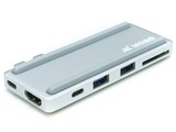 MOBO Dual USB-C Dock for MBP AM-TC2D01S [�V���o�[] ���i�摜