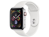 Apple Watch Series 4 GPS+Cellular���f�� 44mm MTX02J/A [�X�e�����X�X�`�[���P�[�X/�z���C�g�X�|�[�c�o���h] ���i�摜