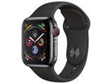 Apple Watch Series 4 GPS+Cellular���f�� 40mm MTVL2J/A [�X�y�[�X�u���b�N�X�e�����X�X�`�[���P�[�X/�u���b�N�X�|�[�c�o���h] ���i�摜