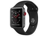 Apple Watch Series 3 GPS+Cellular���f�� 42mm MTH22J/A [�u���b�N�X�|�[�c�o���h] ���i�摜