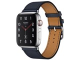 Apple Watch Hermes Series 4 GPS+Cellular���f�� 44mm �V���v���g�D�[�� MU772J/A [���H�[�E�X�E�B�t�g(�u���[�C���f�B�S)���U�[�X�g���b�v] ���i�摜