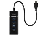 Switch�p USB3.0 �X�[�p�[�X�s�[�h 4�|�[�gUSB�n�u ANS-SW076BR [�u���b�N] ���i�摜