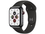 Apple Watch Series 5 GPS+Cellular���f�� 44mm MWWK2J/A [�X�y�[�X�u���b�N�X�e�����X�X�`�[���P�[�X/�u���b�N�X�|�[�c�o���h] ���i�摜