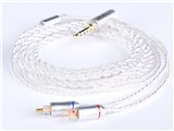Silver Plated Cable IEM 2pin AZL-SLV-CABLE-2PIN-2.5 2.5mm(4��)��2�s�� [1.2m] ���i�摜