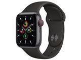 Apple Watch SE GPS+Cellular���f�� 40mm MYEK2J/A [�u���b�N�X�|�[�c�o���h]