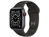 Apple Watch Series 6 GPS+Cellular���f�� 40mm M06P3J/A [�u���b�N�X�|�[�c�o���h] ���i�摜