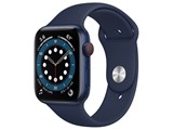 Apple Watch Series 6 GPS+Cellular���f�� 44mm M09A3J/A [�f�B�[�v�l�C�r�[�X�|�[�c�o���h]