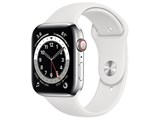 Apple Watch Series 6 GPS+Cellular���f�� 44mm M09D3J/A [�V���o�[�X�e�����X�X�`�[���P�[�X/�z���C�g�X�|�[�c�o���h] ���i�摜