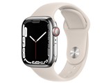 Apple Watch Series 7 GPS+Cellularf 41mm MKHW3J/A [Vo[XeXX`[P[X/X^[CgX|[coh] i摜