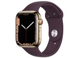 Apple Watch Series 7 GPS+Cellular���f�� 45mm MKJX3J/A [�S�[���h�X�e�����X�X�`�[���P�[�X/�_�[�N�`�F���[�X�|�[�c�o���h] ���i�摜