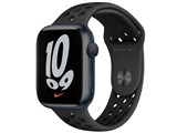 Apple Watch Nike Series 7 GPS���f�� 45mm MKNC3J/A [�A���X���T�C�g/�u���b�NNike�X�|�[�c�o���h] ���i�摜