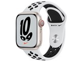 Apple Watch Nike Series 7 GPS+Cellular���f�� 41mm MKJ33J/A [�s���A�v���`�i��/�u���b�NNike�X�|�[�c�o���h] ���i�摜