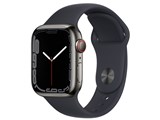 Apple Watch Series 7 GPS+Cellular���f�� 41mm MNC23J/A [�O���t�@�C�g�X�e�����X�X�`�[���P�[�X/�~�b�h�i�C�g�X�|�[�c�o���h] ���i�摜