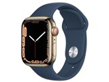 Apple Watch Series 7 GPS+Cellular���f�� 41mm MN9K3J/A [�S�[���h�X�e�����X�X�`�[���P�[�X/�A�r�X�u���[�X�|�[�c�o���h] ���i�摜