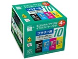 ECI-BR104P/BOX [�u���U�[�p LC10-4PK 4�F�p�b�N] ���i�摜
