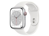 Apple Watch Series 8 GPS+Cellular���f�� 45mm MP4J3J/A [�V���o�[/�z���C�g�X�|�[�c�o���h] ���i�摜