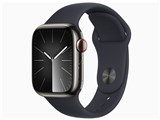 Apple Watch Series 9 GPS+Cellular���f�� 41mm MRJ83J/A [�O���t�@�C�g�X�e�����X�X�`�[���P�[�X/�~�b�h�i�C�g�X�|�[�c�o���h S/M] ���i�摜