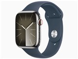 Apple Watch Series 9 GPS+Cellular���f�� 45mm MRMN3J/A [�V���o�[�X�e�����X�X�`�[���P�[�X/�X�g�[���u���[�X�|�[�c�o���h S/M] ���i�摜