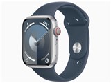 Apple Watch Series 9 GPS+Cellular���f�� 45mm MRMG3J/A [�V���o�[/�X�g�[���u���[�X�|�[�c�o���h S/M] ���i�摜