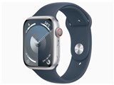 Apple Watch Series 9 GPS+Cellular���f�� 45mm MRMH3J/A [�V���o�[/�X�g�[���u���[�X�|�[�c�o���h M/L] ���i�摜