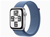 Apple Watch SE ��2���� GPS���f�� 44mm MREF3J/A [�V���o�[/�E�C���^�[�u���[�X�|�[�c���[�v] ���i�摜
