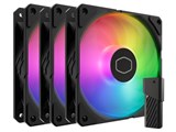 SickleFlow Edge 120 ARGB 3-Pack Fan Kit MFX-B2DN-253P2-R2 [�u���b�N] ���i�摜