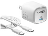 Anker Charger (25W) with USB-C & USB-C �P�[�u�� B2656121 [�z���C�g] ���i�摜