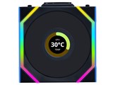 UNI FAN SL WIRELESS LCD120 REVERSE BLADE BK Single Pack UF-RS-SL120-LCD-WLS-1B [�u���b�N] ���i�摜