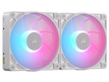 iCUE LINK RX140 MAX RGB WHITE Dual Fans Starter Kit CO-9051040-WW [�z���C�g] ���i�摜