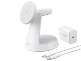 MagGo Wireless Charging Station (3-in-1 Dock Stand) B25M4521 [�z���C�g] ���i�摜