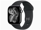 Apple Watch Series 11 GPS���f�� 42mm MEQU4J/A [�W�F�b�g�u���b�N�E�u���b�N�X�|�[�c�o���h M/L] ���i�摜